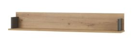 Mensola Kanel 16 rovere e antracite | Design moderno | 20 x 120 x 19 cm