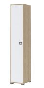 Cameretta - Armadio ad ante battenti "Benjamin" 16, faggio / bianco - 236 x 44 x 56 cm (h x l x p)