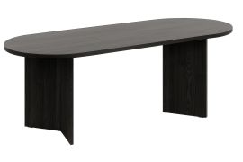 Tavolo ovale Iraklia 01 | Nero frassino Prestige | 204 x 90 cm | Design moderno ed elegante