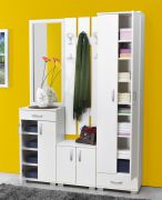 Guardaroba ingresso - Set A "Potes", 4 pezzi, bianco