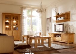 Set soggiorno di design A Floresta | 5 elementi | Rovere naturale spazzolato oliato | Venature vivaci