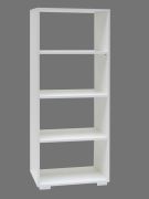 Scaffale "Cuarto" 10 bianco | 148 x 60 x 29 cm | Design moderno | 3 ripiani robusti