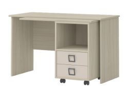 Scrivania 29, frassino / crema - 76 x 125 x 60 cm (h x l x p)