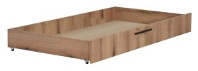 Cassettone per letto matrimoniale Cerdanyola | Rovere e grigio | 19 x 120 x 78 cm | Spazio extra e design moderno