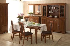 Sala da pranzo completa - Set C "Sentis", 10 pezzi, marrone scuro