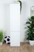 Armadio cameretta a 2 ante battenti Alard 02 | Bianco | 195 x 45 x 52 cm | Design moderno e salvaspazio