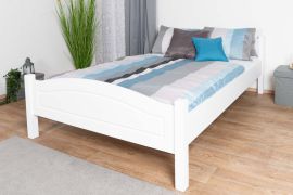 Letto ragazzi bianco pino massiccio 112 | Rete a doghe inclusa | 160 x 200 cm | Facile montaggio | Robusto