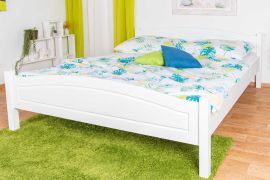 Letto ragazzi bianco in pino massiccio 112 | Rete a doghe inclusa | 180 x 200 cm | Robusto e moderno | Montaggio facile