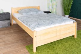 Letto una piazza e mezza 80, pino massello, naturale, incl. rete a doghe - 120 x 200 cm