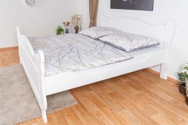 Letto ragazzi bianco in pino massiccio 91 | Rete a doghe inclusa | 180 x 200 cm | Montaggio facile | Lavorazione di alta qualità