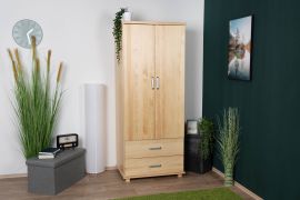 Armadio Columba 01 | Pino massiccio naturale | 195 x 80 x 59 cm | Design moderno