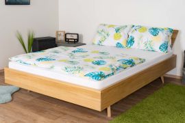 Letto matrimoniale francese Aurornis 79 | Rovere massiccio naturale | 140 x 200 cm | Design moderno