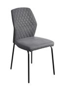 Sedia Maridi 243 grigio scuro | Design moderno | Schienale ergonomico | 92 x 47 x 56 cm