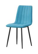 Sedia Maridi 279 turchese | Design moderno | 88 x 44 x 46 cm | Comfort e stile per il soggiorno