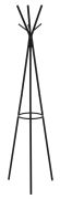 Appendiabiti Madina 53 nero | 6 ganci | Metallo laccato | 173 x 45 x 39 cm | Design moderno