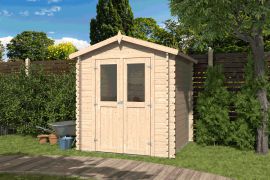 Casetta da giardino prefabbricata "Scheibbs" - 2,32 x 2,22 m, spessore 19 mm, incl. tetto in legno massiccio e cartone catramato