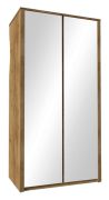 Armadio battente Selun 23 | Rovere marrone scuro | 197 x 113 x 53 cm | Design moderno e spazioso