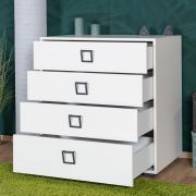 Cassettiera "Benjamin" 06, bianco - 89 x 84 x 56 cm (h x l x p)