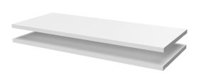 Ripiani in legno bianco per serie Garim | Set 2 pezzi | 72 x 32 cm | Design moderno