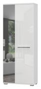 Armadio battente Garim 47 | Bianco lucido | 194 x 76 x 35 cm | Soft Close | Design moderno