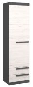 Armadio Sidi 06 | Grigio e Bianco Pino | 194 x 55 x 41 cm | Design Moderno | Spazio Salvaspazio