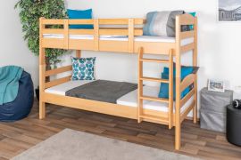 Letto a castello 90 x 190 cm divisibile K17/n | Faggio massello naturale | Design salvaspazio