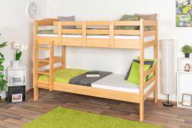 Letto a castello 90 x 200 cm per adulti "Easy Premium Line" K17/n, legno massiccio di faggio naturale, laccato, divisibile