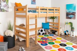 Letto a soppalco Easy Premium Line K22/n | Faggio massiccio naturale | 90 x 190 cm | Sicurezza e design moderno
