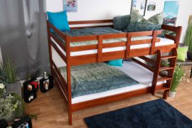 Letto a castello divisibile 160 x 200 cm K24/n | Faggio massello ciliegio | Design moderno | Stabile e sicuro