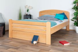 Letto alla francese "Easy Premium Line" K7 in faggio massello naturale, incl. 1 pannello laterale, 140 x 200 cm