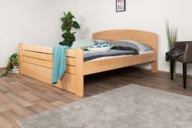 Letto matrimoniale Easy Premium Line K7 | Faggio massello naturale | 160 x 200 cm | Pannello laterale incluso