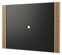 Pannello decorativo da parete Slatina 16 | Rovere naturale e nero elegante | 100 x 140 x 4 cm