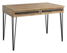 Scrivania Buzet 16 | Rovere e nero | Parzialmente massello | 79 x 116 x 75 cm | 2 cassetti Soft Close