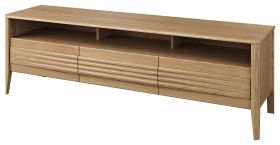 Mobile porta TV Gorica 11 | Rovere oro | 56 x 180 x 50 cm | 3 cassetti | Chiusura ammortizzata