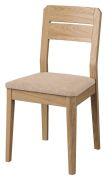 Comoda sedia in rovere massiccio Gorica 26, in rovere dorato, con imbottitura in beige, 89 x 46 x 45 cm, molto stabile, resistente