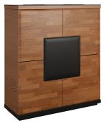 Madia Postira 08 noce/nero | Parzialmente massello | 117 x 102 x 42 cm | Design moderno