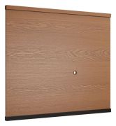 Pannello da parete Postira 14 | Noce e nero | 108 x 120 x 4 cm | Stile moderno e funzionale