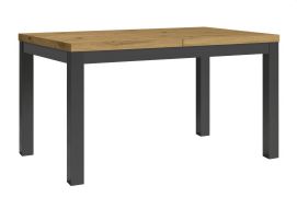 Tavolo da pranzo allungabile Temerin 35 | Rovere Artisan e nero opaco | 135-175 x 80 cm | Stile moderno | Alta robustezza