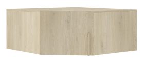Estensione dell'armadio per l'armadio angolare Edegem 04 | colore: rovere Cremona | 1 anta | 1 scomparto | bordi in ABS | 95 x 95 x 40 cm