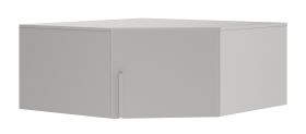 Estensione per armadio ad angolo Edegem 04 | colore: grigio platino | 1 anta | 1 scomparto | bordi in ABS | 95 x 95 x 40 cm