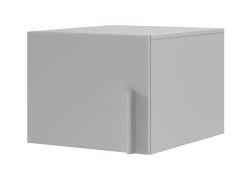 Top per armadio a un'anta Edegem 05 | 50 x 61 x 40 cm | colore: grigio platino | bordi in ABS | 1 anta | 1 scomparto