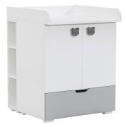 Fasciatoio per cameretta "Maipu" 01 | Bianco/Grigio | 103 x 90 x 80 cm | Design moderno e funzionale
