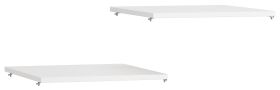 Set 2 ripiani bianchi per armadio a un'anta | 42 x 45 cm | Design versatile e funzionale