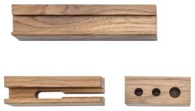 Set 3 supporti per comodino | Legno di faggio | Naturale | Organizzazione elegante