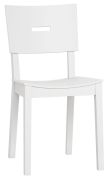 Sedia in rovere massiccio bianco | Design moderno | Comfort imbottito | 86 x 43 x 50 cm