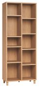 Scaffale Arbolita 02 rovere | 195 x 76 x 38 cm | 10 scomparti regolabili | Design moderno e robusto
