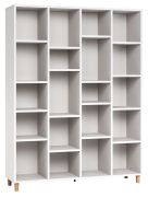 Scaffale Arbolita 52 bianco | 195 x 149 x 38 cm | Design moderno e robusto | 16 ripiani regolabili
