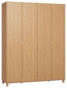 Armadio Averias 15 rovere | 239 x 185 x 57 cm | Design moderno e funzionale | Illuminazione LED | Ante pieghevoli