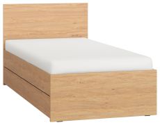 Letto singolo Averias 29 | Rovere elegante | 90 x 200 cm | Design moderno e compatto