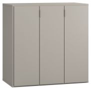 Credenza Bentos 06 grigia | 92 x 90 x 47 cm | Design moderno e funzionale | Ante a soffietto
